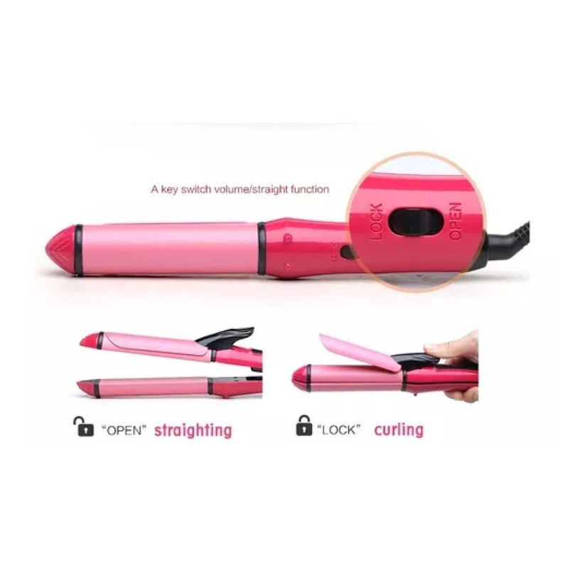 Alisador Plancha Y Ondulador 2 En 1 30W De Pelo SK-722-6