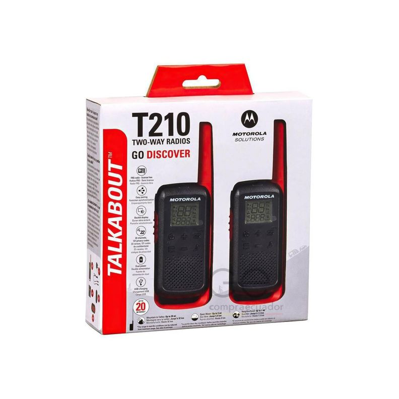 Pack 2 Radio Transmisor Walkie Talkies 32Km T210-0