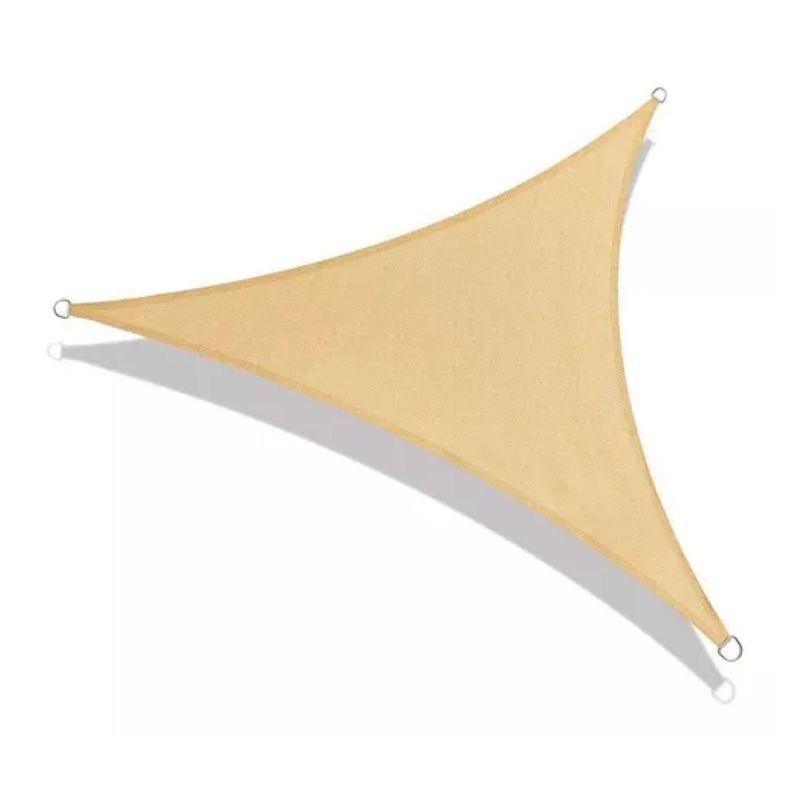 Toldo Vela Malla Sombreadora Triangular 450x450x450cm Malla Raschel-0