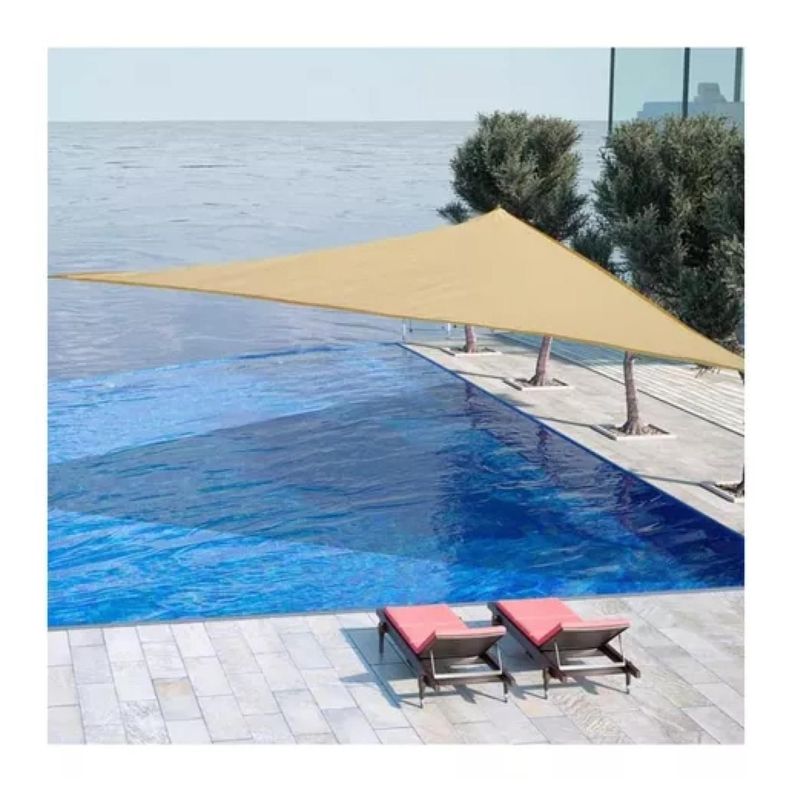 Toldo Vela Malla Sombreadora Triangular 450x450x450cm Malla Raschel-1