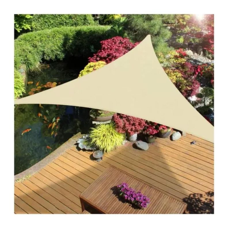 Toldo Vela Malla Sombreadora Triangular 450x450x450cm Malla Raschel-3