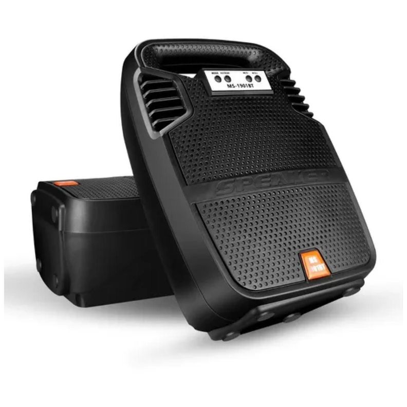 Parlante Portatil Bluetooth Recargable 20W Negro MS-1901BT-1