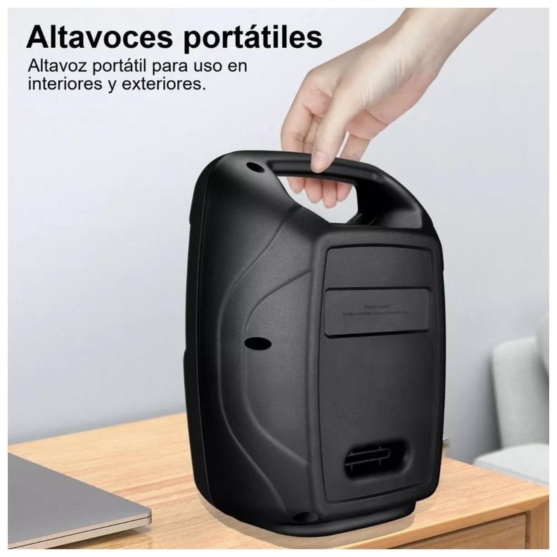 Parlante Portatil Bluetooth Recargable 20W Negro MS-1901BT-5