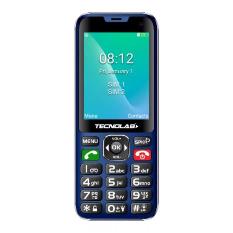 Telefono Senior Adulto Mayor 4G Azul Doble SIM Card TL487-0