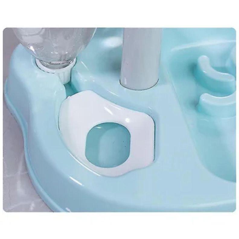 Plato Taza Para Alimentos Con Bebedero Para Mascotas-1