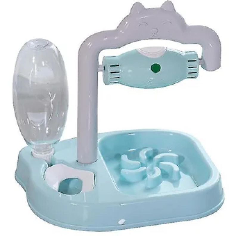 Plato Taza Para Alimentos Con Bebedero Para Mascotas-0