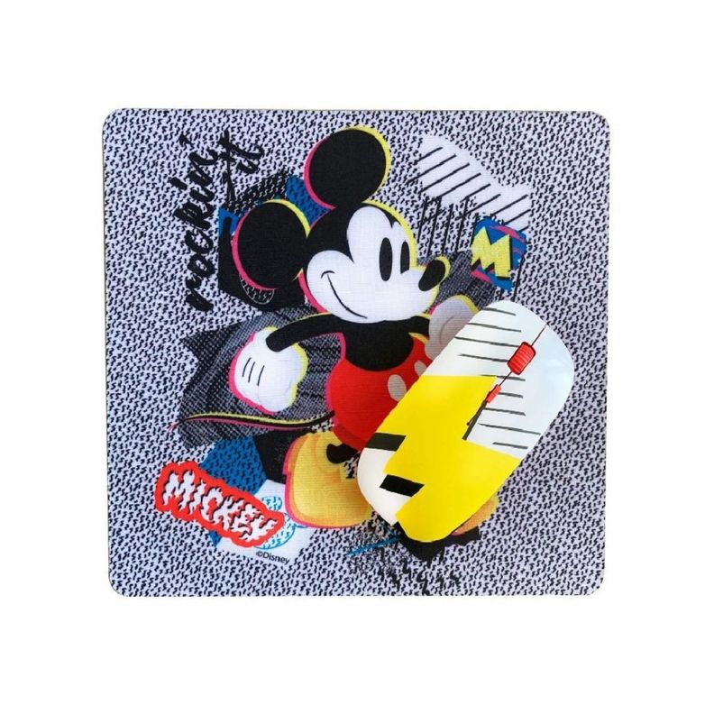 Kit Mouse Inalambrico USB 3B Y MousePad Mickey Mouse-0