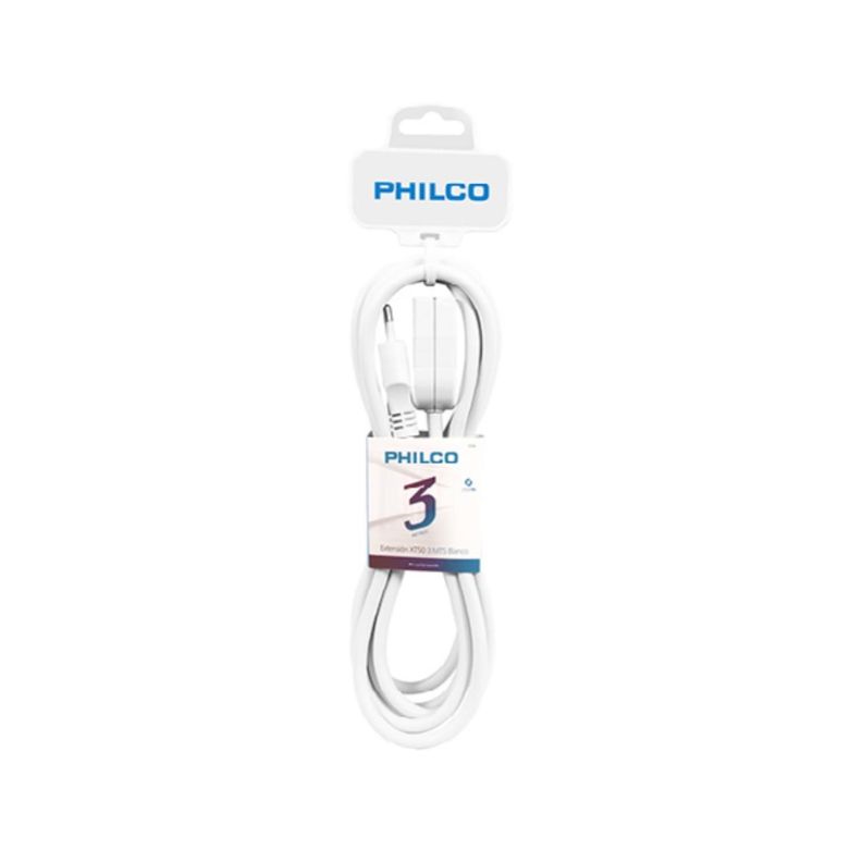 Extension Alargador 5 MTS 250V 10A Blanco Philco-0