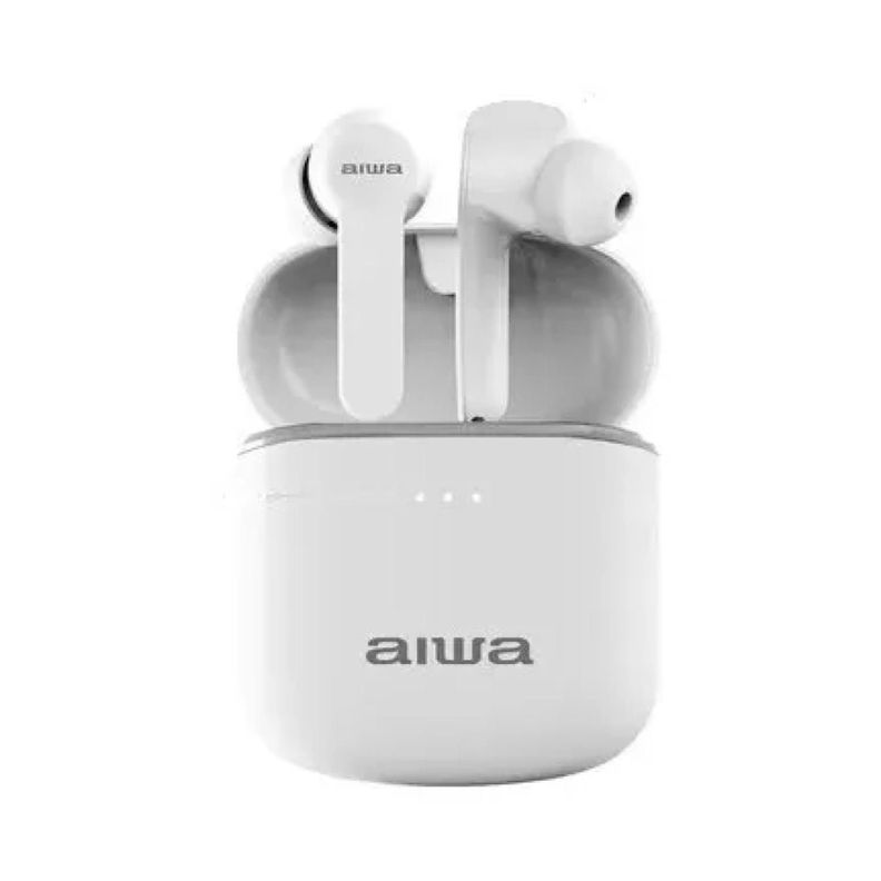 Audifonos Bluetooth Recargables TWS InEar Blanco AW8 Aiwa-0