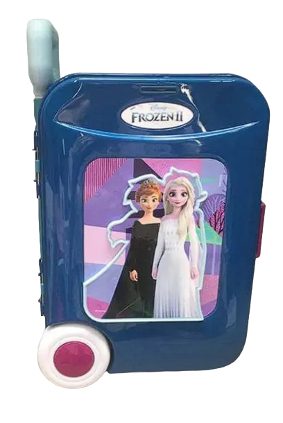 Juguete Set Maleta Tocador 14 Piezas 3 En 1 Morado Frozen II-0
