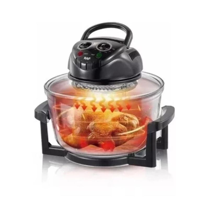 Freidora De Aire Air Fryer Halogena De Vidrio 12L R5302 Raf-1