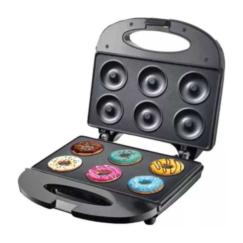 Maquina De Donas 6 Mini Donas 850W Antiadherente R588-1