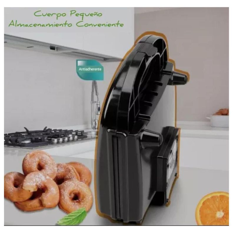 Maquina De Donas 6 Mini Donas 850W Antiadherente R588-4