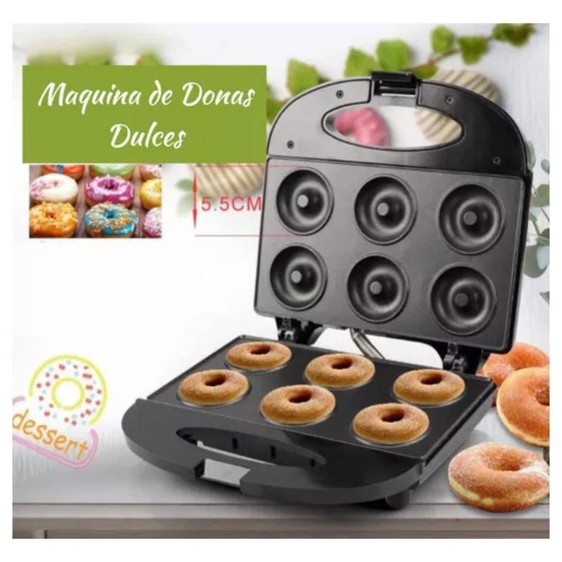Maquina De Donas 6 Mini Donas 850W Antiadherente R588-5