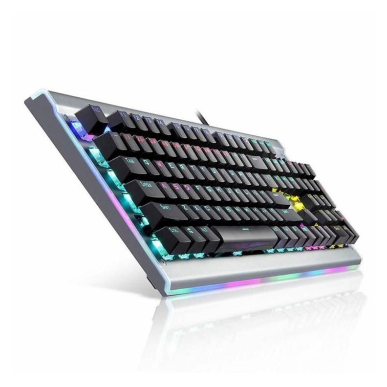 Teclado Mecanico Gamer USB RGB Gris GK520 HP-1