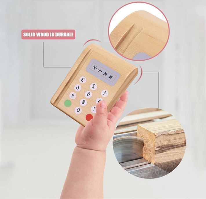  Caja registradora de madera didáctico montessori W10A132-4