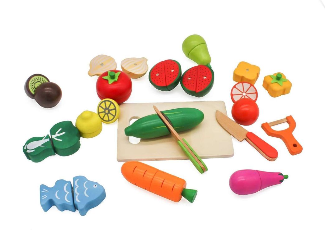  Frutas de madera didáctidas con iman W10B224-1