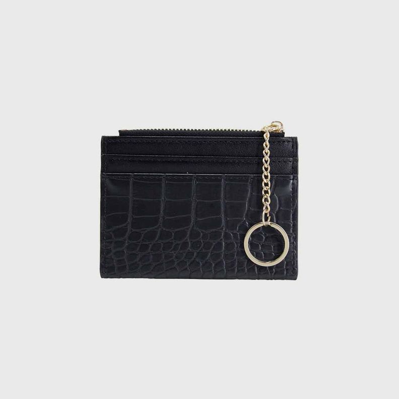 Tarjetero monedero porta tarjetas piton negro 0096-0