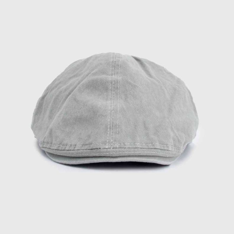 Boina hombre duckbill algodón prelavado gris 0042GR-1