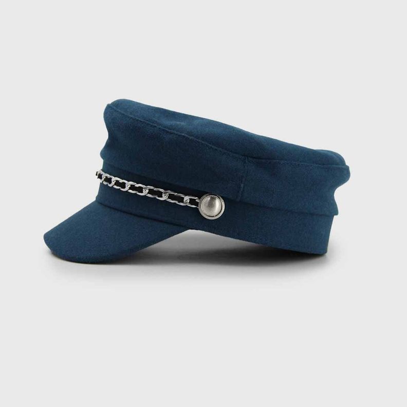 Boina mujer militar con cadena 0019-2
