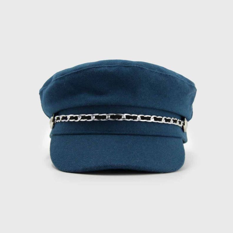 Boina mujer militar con cadena 0019-1