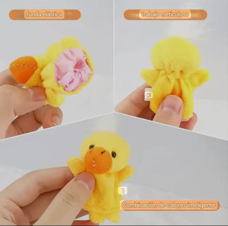 Títeres infantil para dedos 10 unidades animales 00164-3