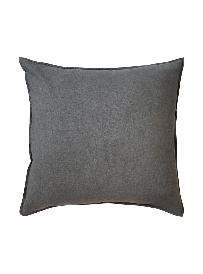 Cojín Naturalino Lino 340 65x65 Atacama Gris Oscuro-0