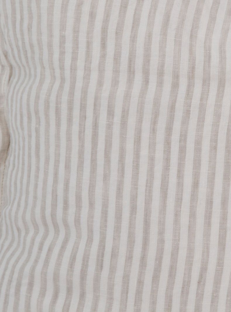 Cojín Naturalino Lino 55x55 San Pedro Líneas Beige-1