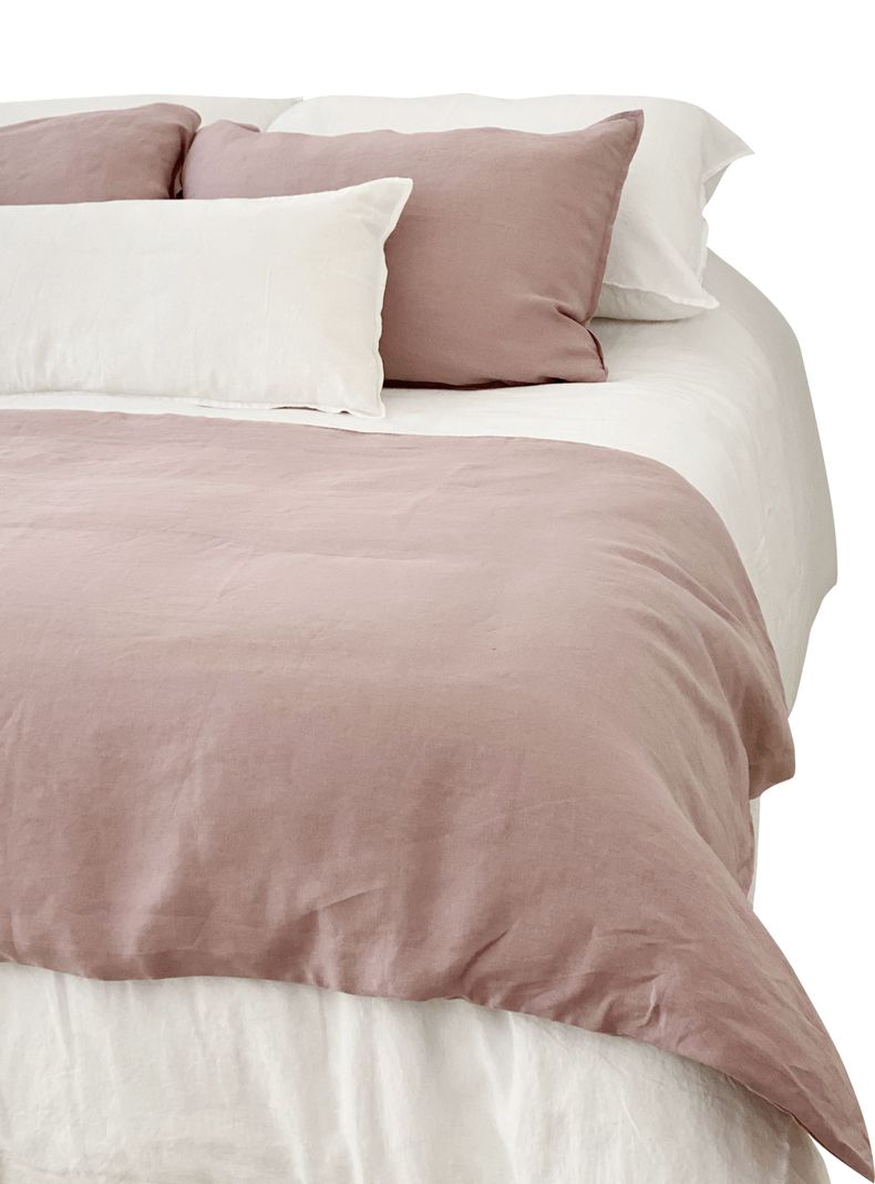 Piecera Lino Loa XL - 240x100 cms - Rosa - Naturalino-0