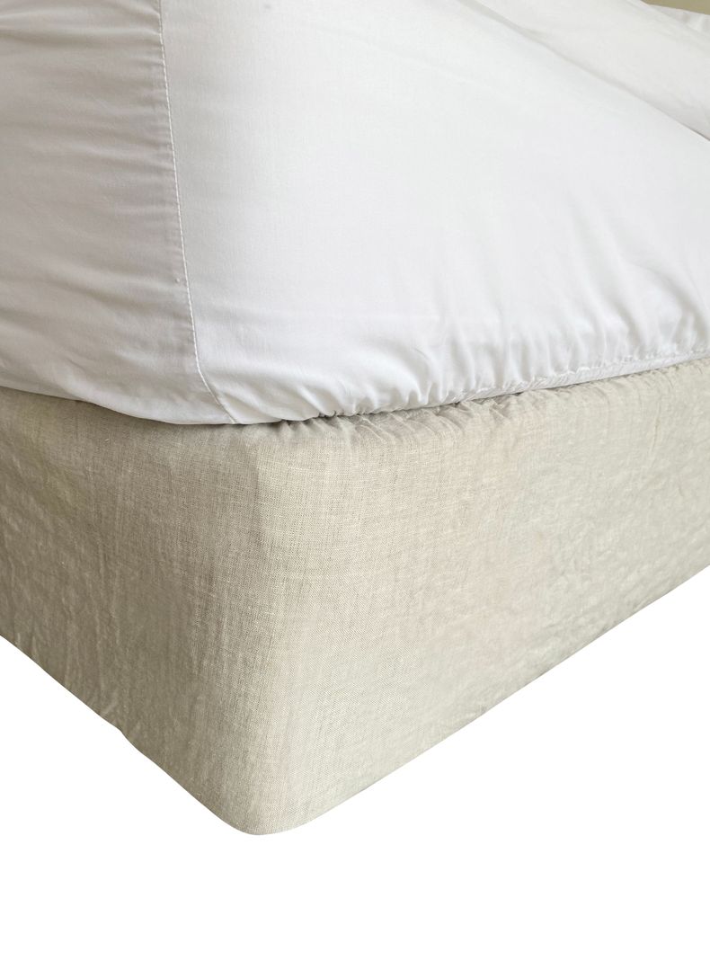 Cubre Box Spring o Faldon 1,5 Plazas Beige-0