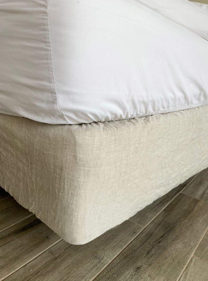 Cubre Box Spring o Faldon 1,5 Plazas Beige-2