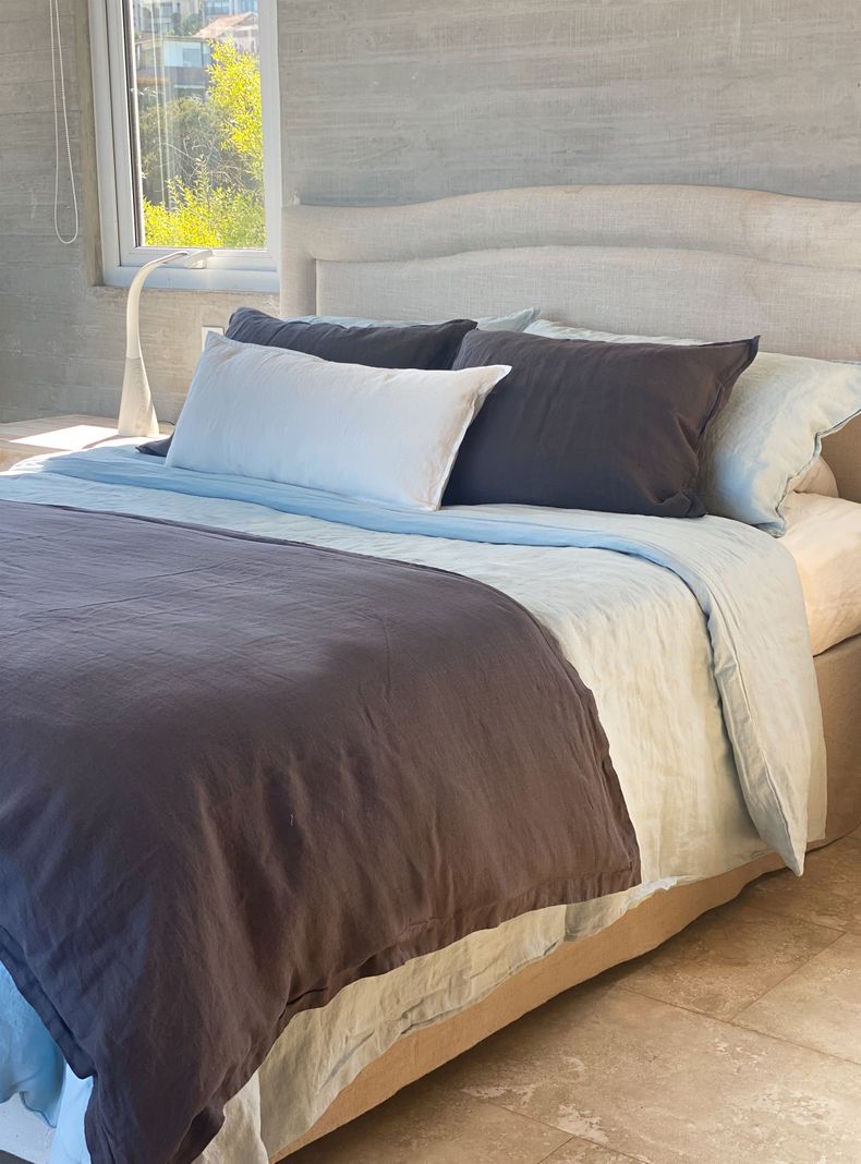 Piecera Lino Maxi - 245x100 cms - Gris Oscuro - Naturalino-4
