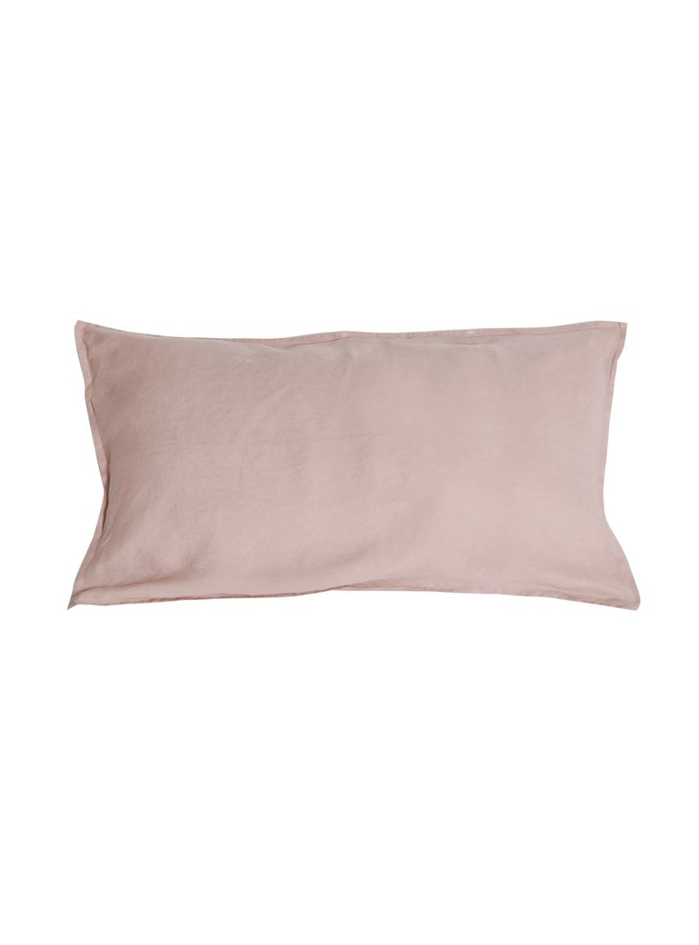 Funda de Almohada Lino - King 50x90 cms - Rosa - Naturalino-0