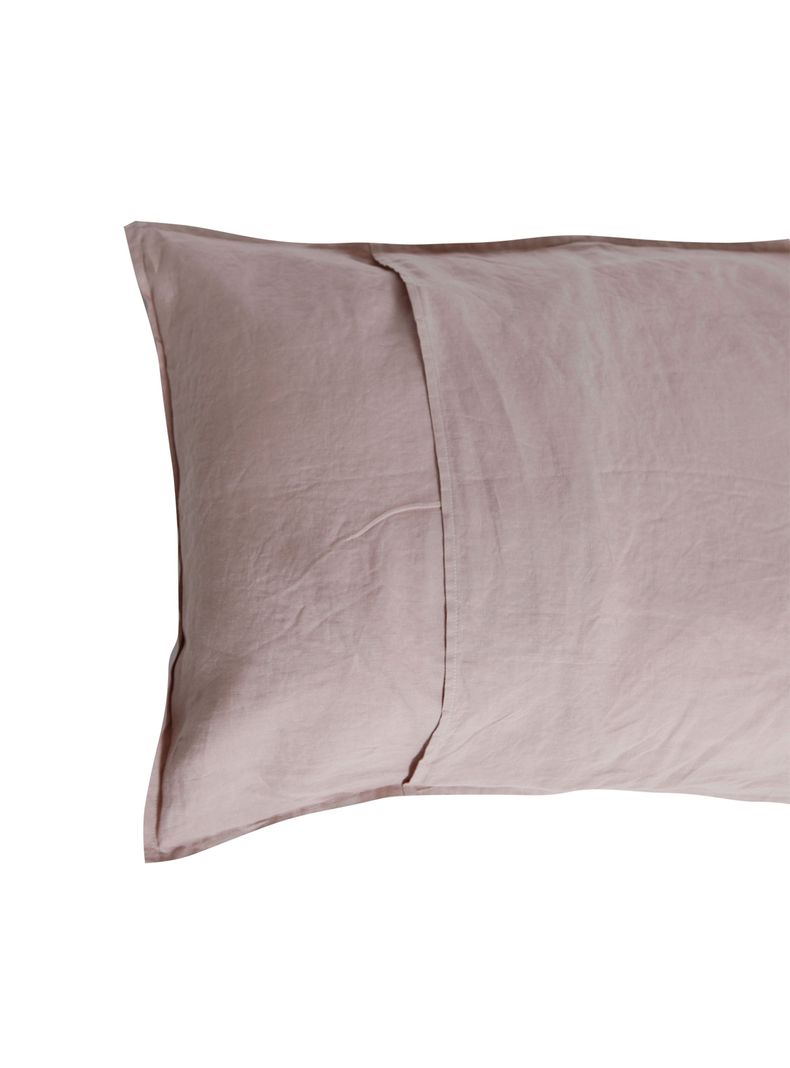Funda de Almohada Lino - King 50x90 cms - Rosa - Naturalino-1