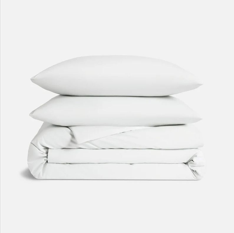 Funda Plumon Percal Super King Blanco
