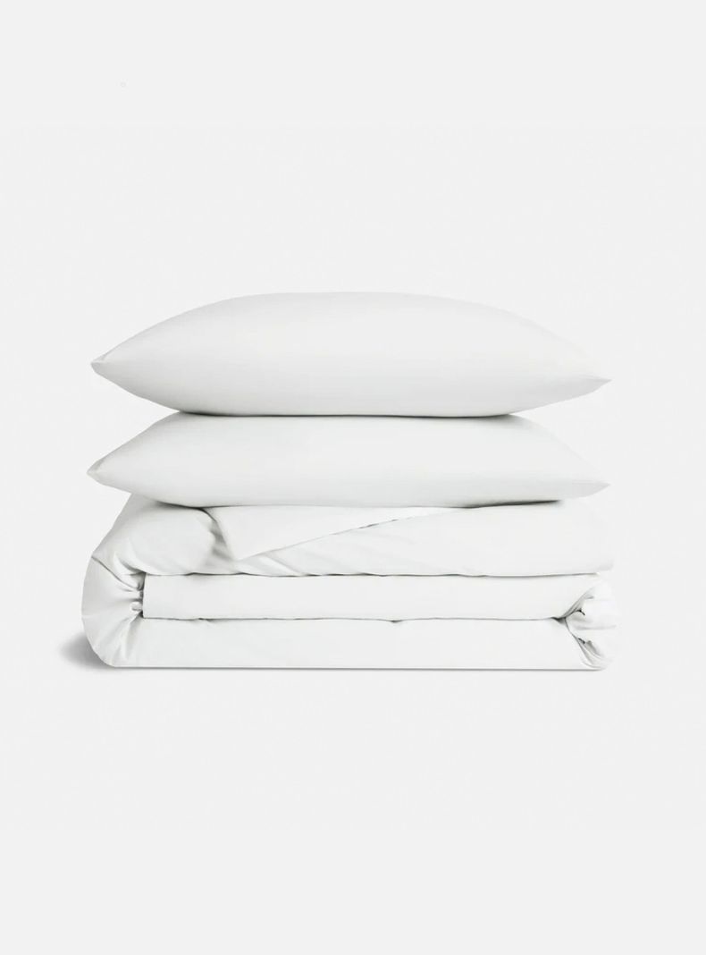 Funda de Plumón Algodón Percal Blanco Super King-4