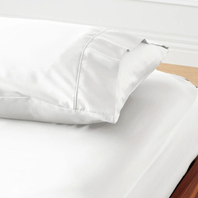 Set 2 Fundas de Almohadas Bambu 50x90 cms Blanco