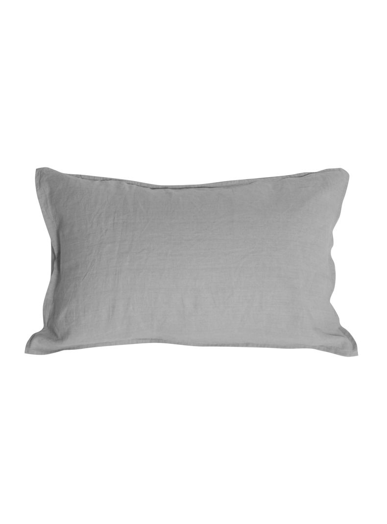 Funda de Almohada Lino - King 50x90 cms - Gris Claro - Naturalino-0