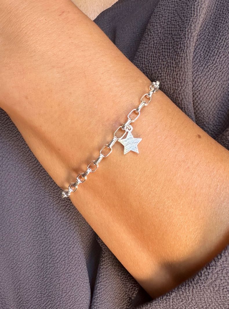 Pulsera Plata Estrella-2