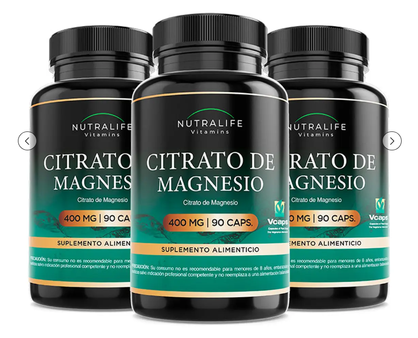 Citrato De Magnesio Puro Lf 270 Capsulas 400mg 3x90-0