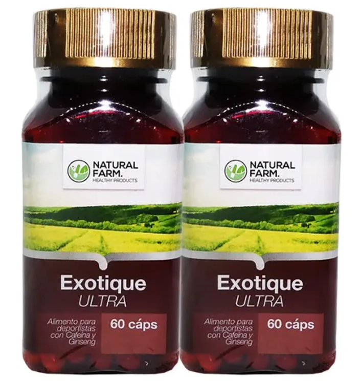Exotique : Ginseng + Guarana++ Nf 2 Frascos 2x60 Caps. Vigor-0