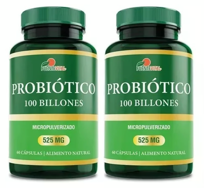 Probioticos 100 Billones Fv 120 Capsulas Micropulverizado 2x60.-0