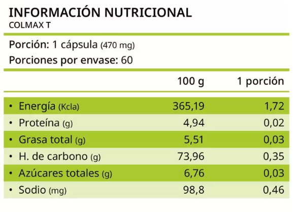 Colon T / COLMAX Fv 3 Frascos 60 Capsulas c/u-1