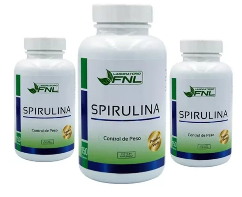 Spirulina Maxi Fnl 450 Capsulas 3x150 Caps-0