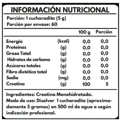 Creatina Monohidratada Fnl 300g 60 Servicios-1