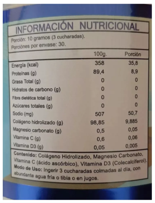 Colageno Hidroliz + Vitamina C + Vitamina D Fnl 300 Grs-1