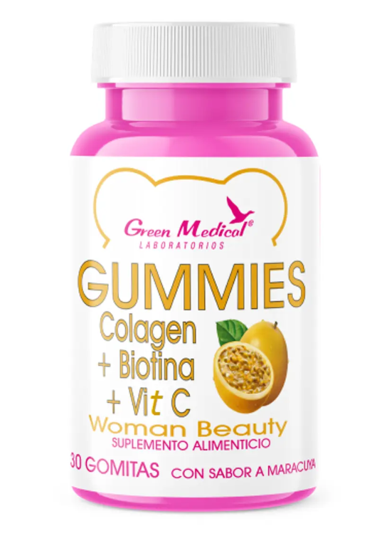 Gummies Woman Beauty Biotina + Colageno + Vit C Gm 1 Frasco-0