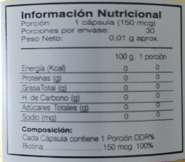 Pack 3 Biotina Gm 90 Capsulas 3x30 Caps. Uñas / Pelo-1