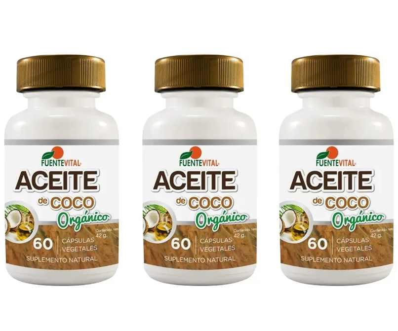 Aceite Coco Fv 3 Frascos 180 Capsulas-0