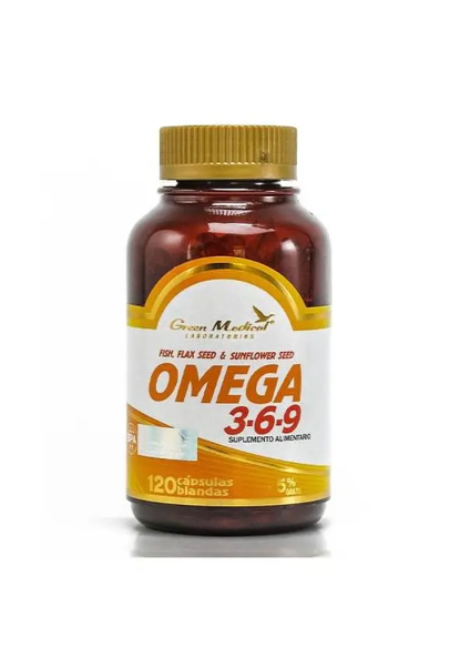 Triple Omega 369 Gm 1 Frasco 120 Capsulas SoftGel 1000mg. Epa / Dha Vit E-0